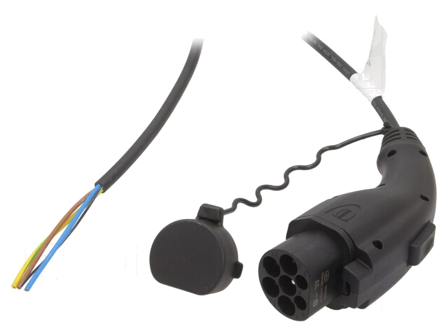 Kabel: eMobility; 1x0,5mm2,3x2,5mm2; 250V; 4kW; IP44; GB/T,draden Kabel: eMobility; 1x0,5mm2,3x2,5mm2; 250V; 4kW; IP44; GB/T,draden